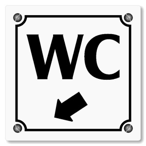 WC vlevo dolů, 100x100mm, bílá, Kansas